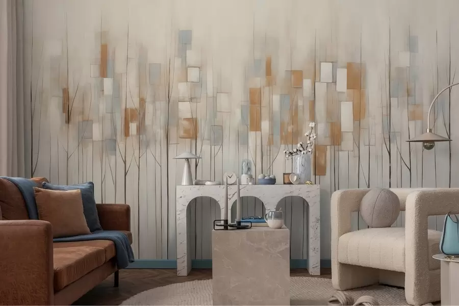 Papier peint Arbres abstraits w08396