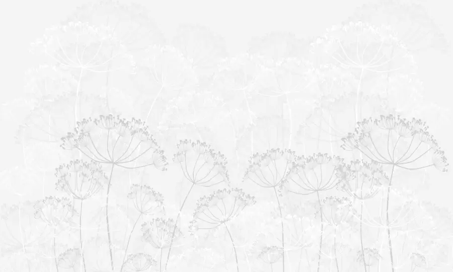 Papier peint Plantes fragiles minimalisme couleur grise w02105v2