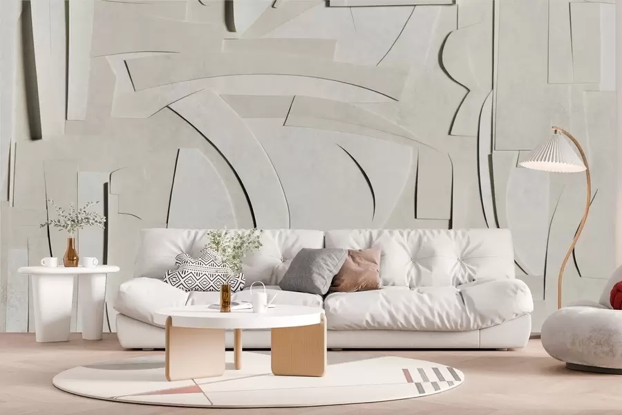 Papier peint Mur en béton en relief w02110