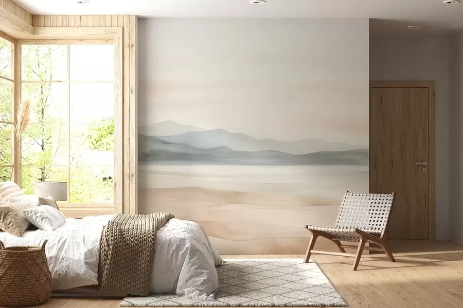 Papier peint Paysage peint à l'aquarelle w02117