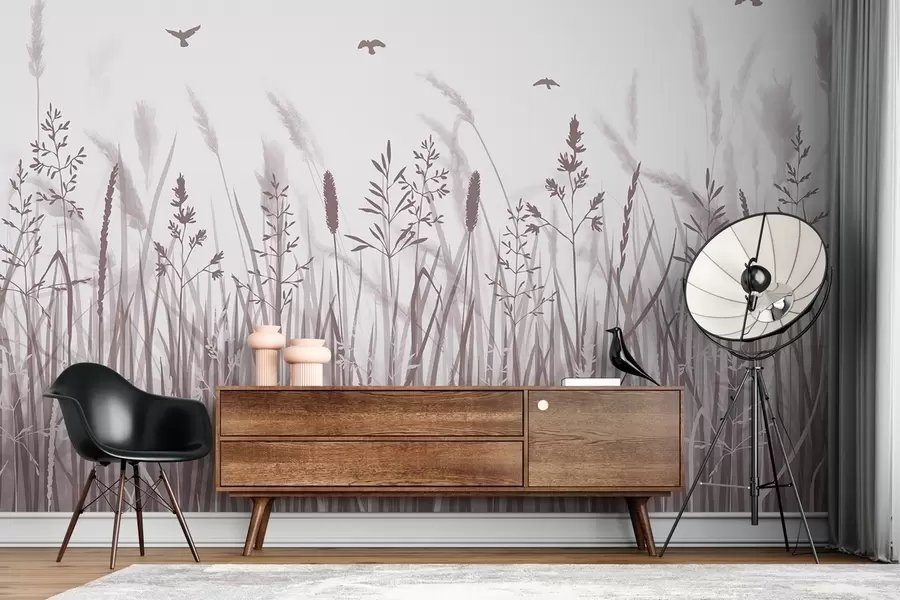 Papier peint Un champ d'épis w02119v3