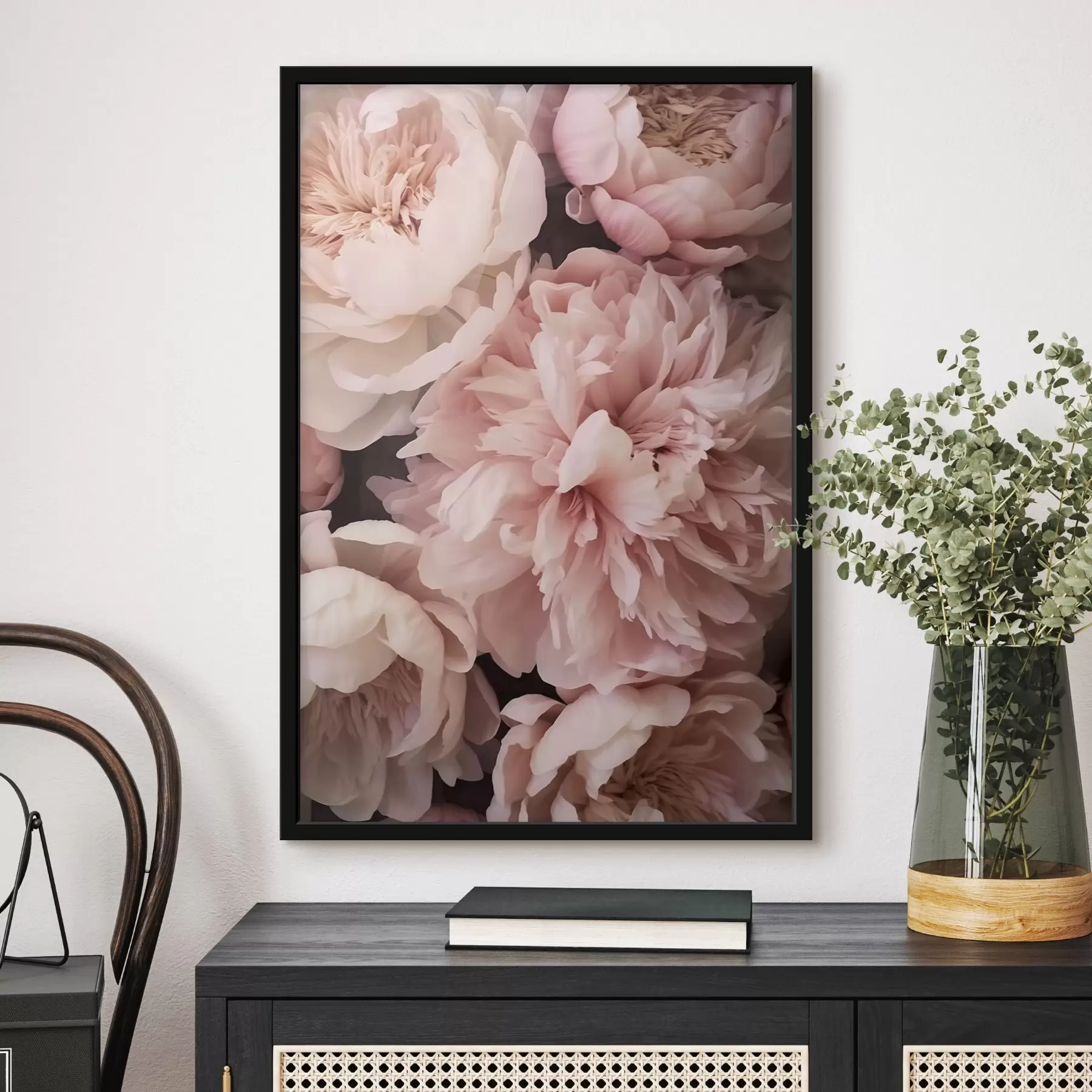 Papier peint Pivoines roses délicates f41489