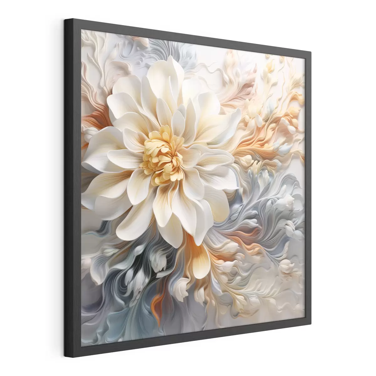 Poster Fleur abstraite volumétrique f41551