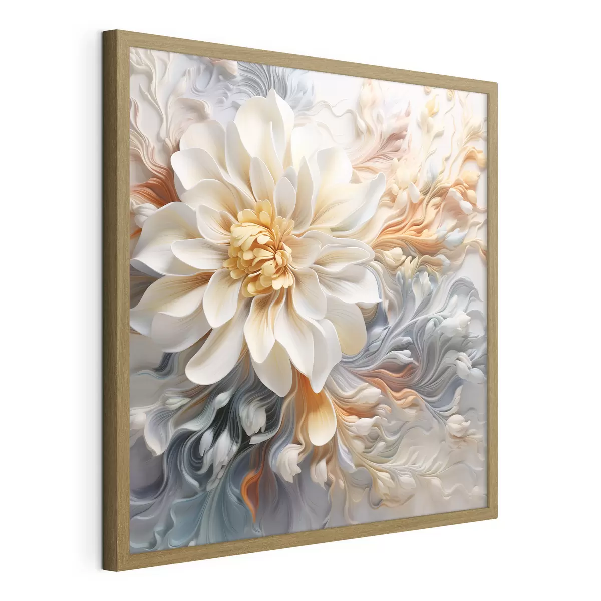 Poster Fleur abstraite volumétrique f41551