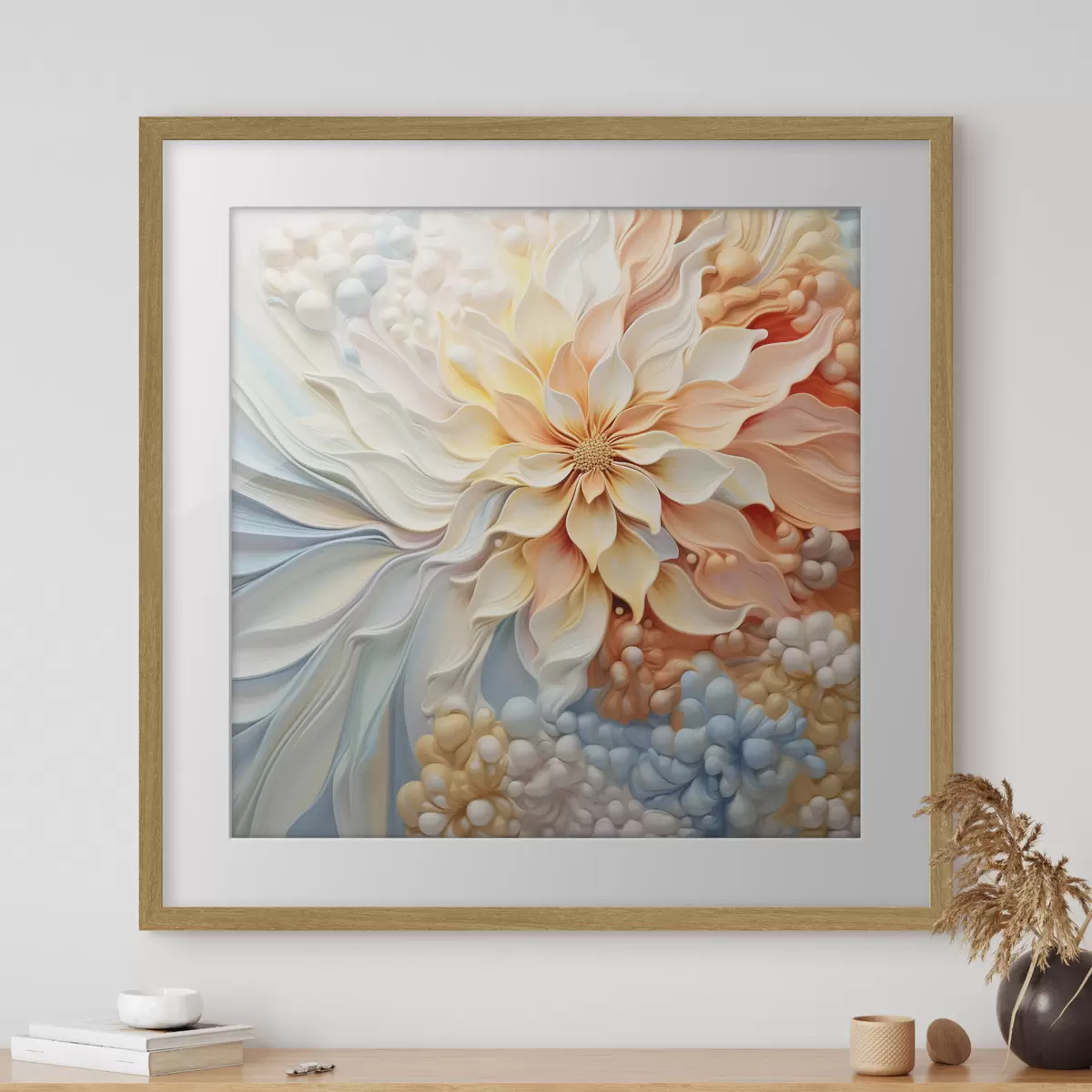 Poster Volumétrique grande fleur f41552