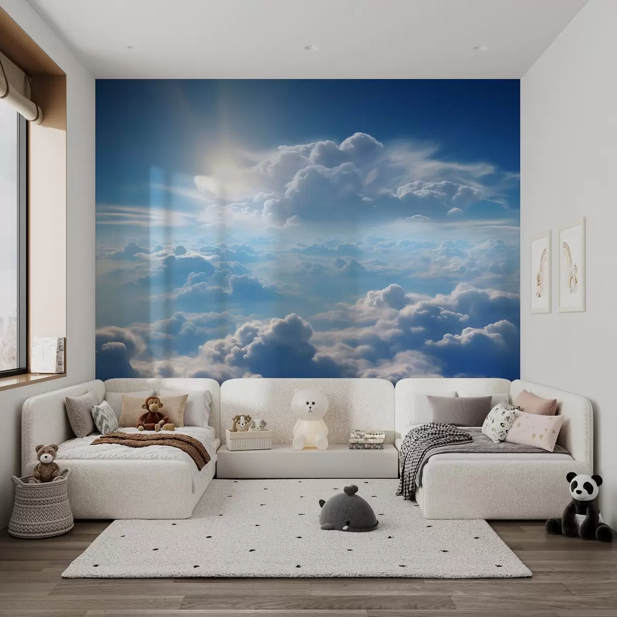 Papier peint Ciel serein et nuages cotonneux u76148
