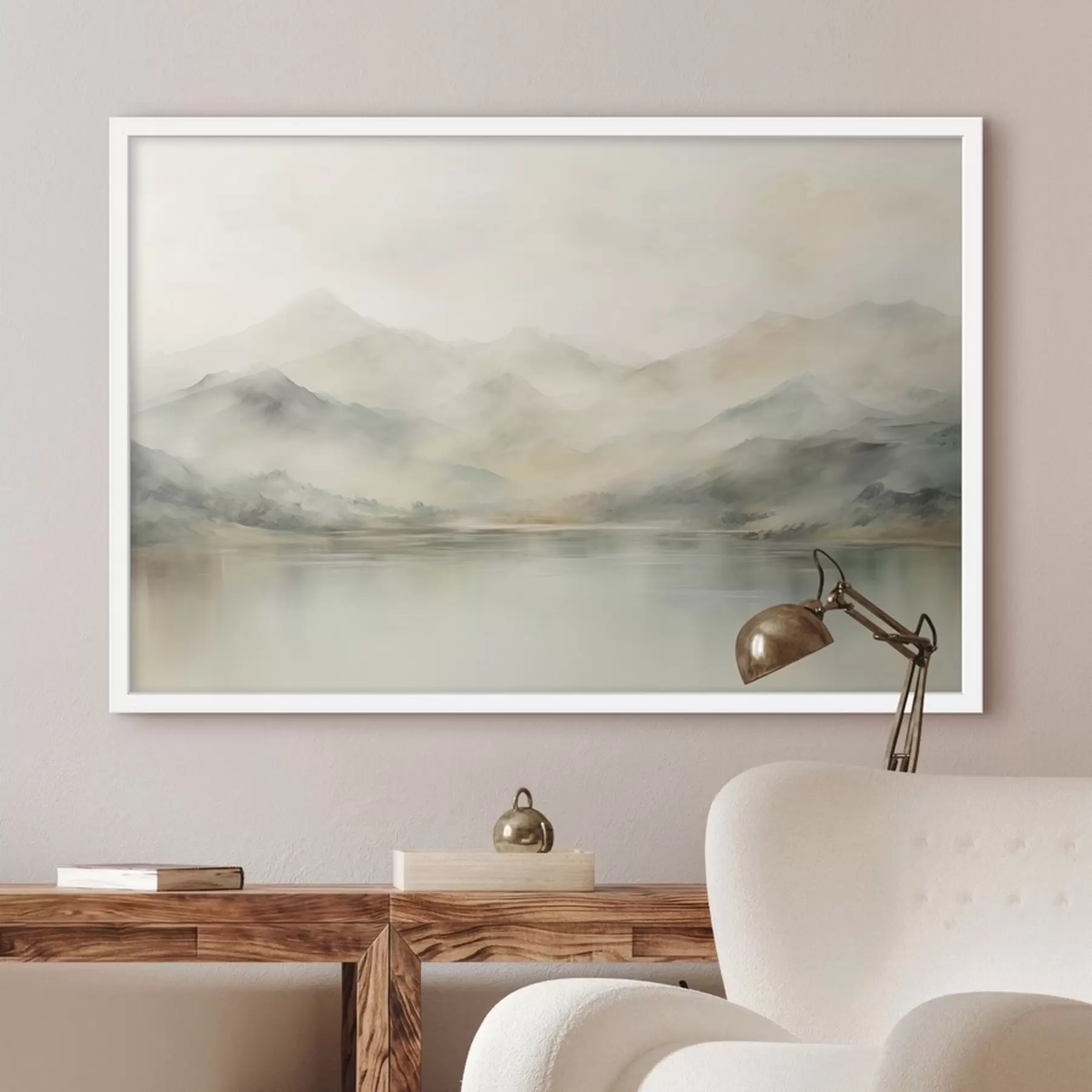 Papier peint Montagnes en aquarelle f41600