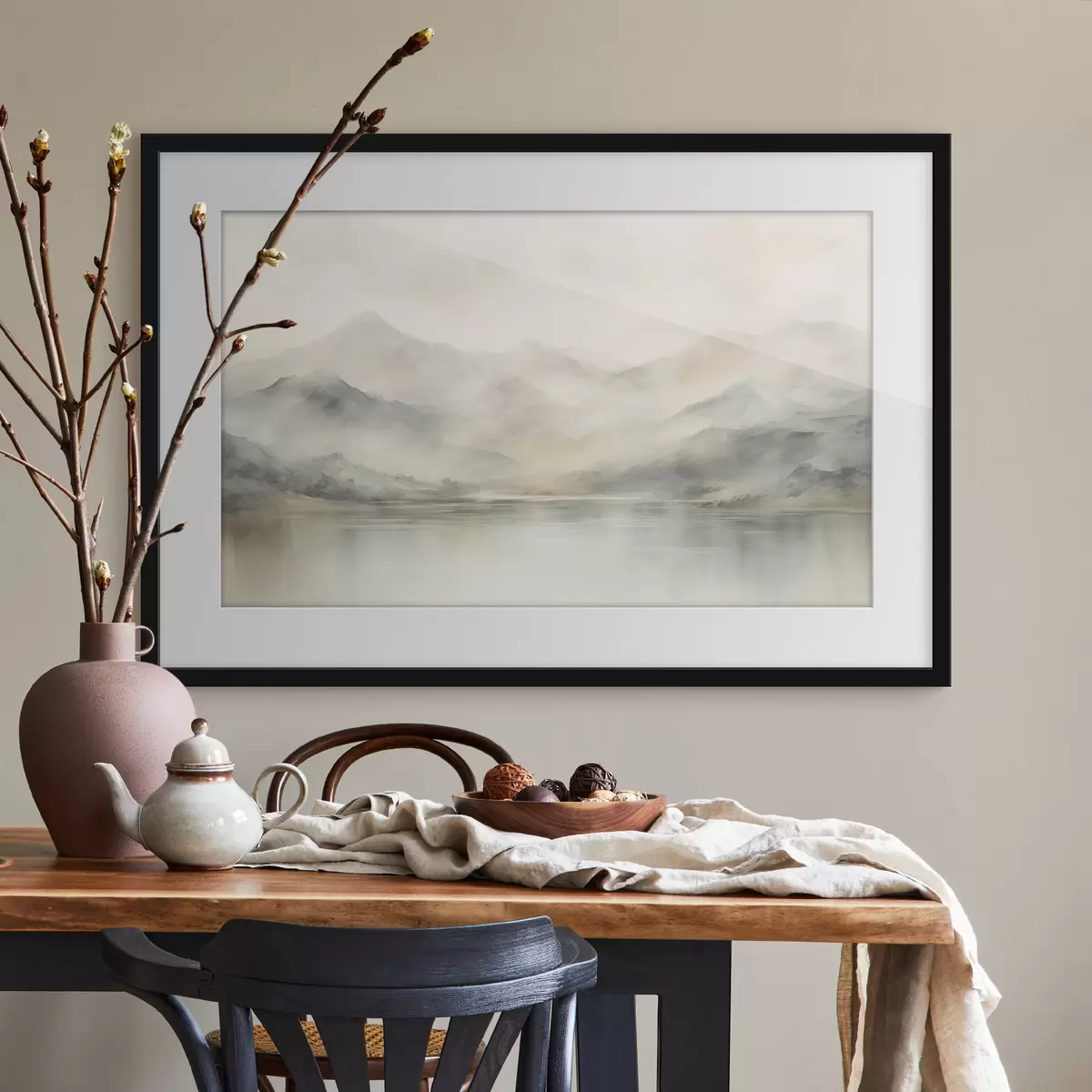 Poster Montagnes en aquarelle f41600