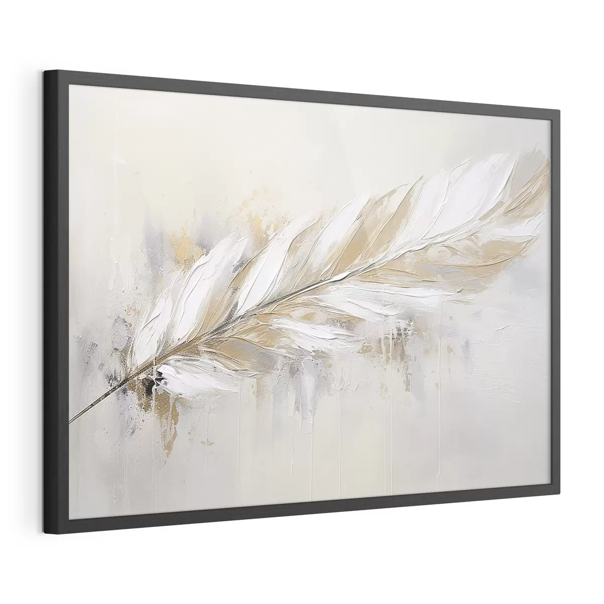 Poster Plume délicate sur fond clair f41559