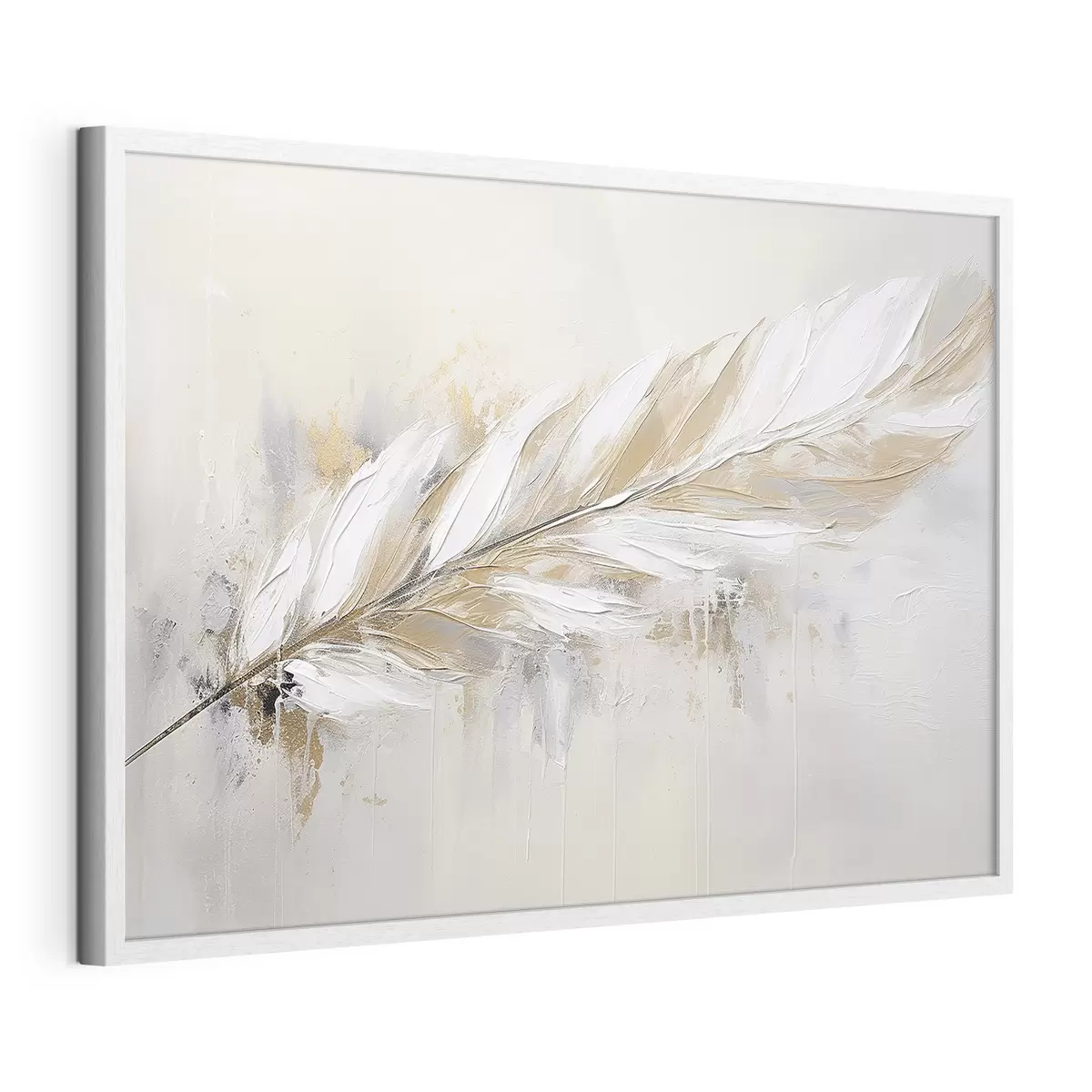 Poster Plume délicate sur fond clair f41559
