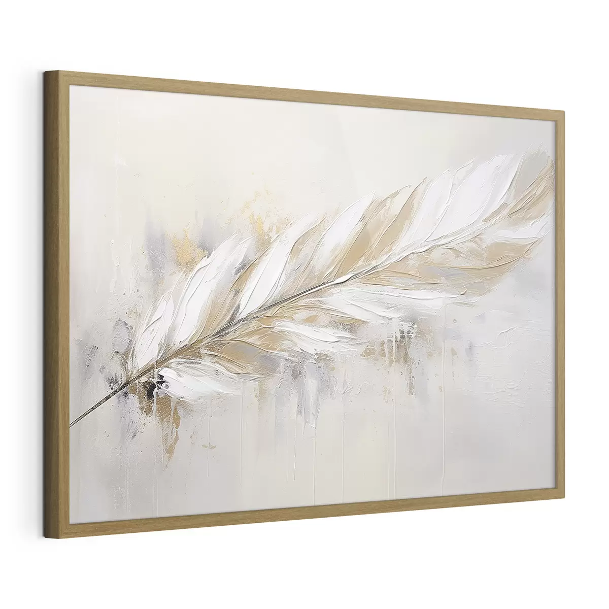 Poster Plume délicate sur fond clair f41559