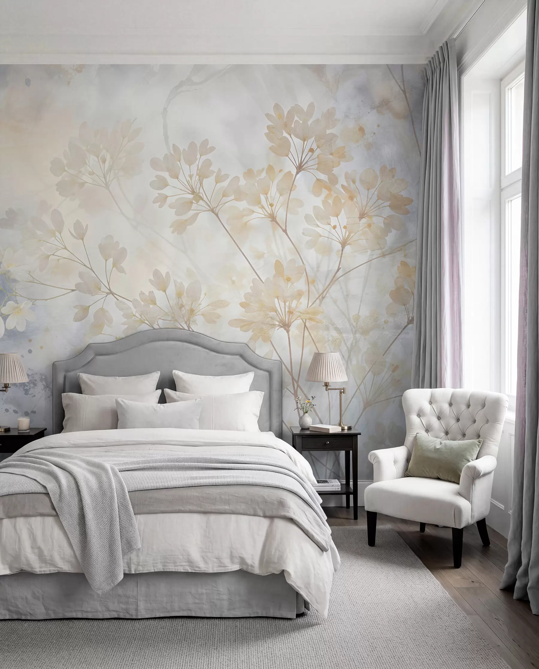 Papier peint Floraison dans la brume w08408