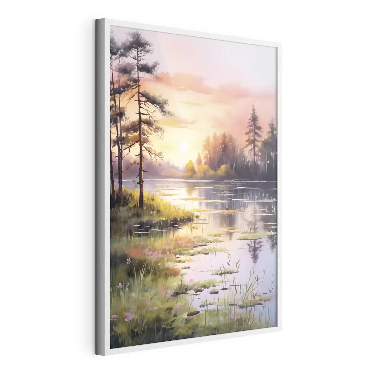 Poster Le lac rencontre le soleil f41644