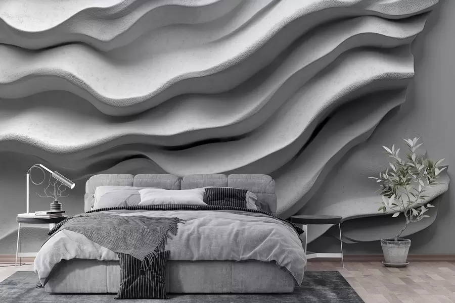 Papier peint Сoncrete texture of smooth relief w02233