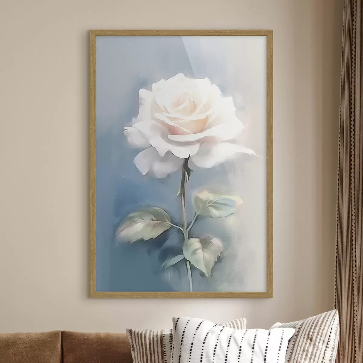 Poster Rose blanche f41696