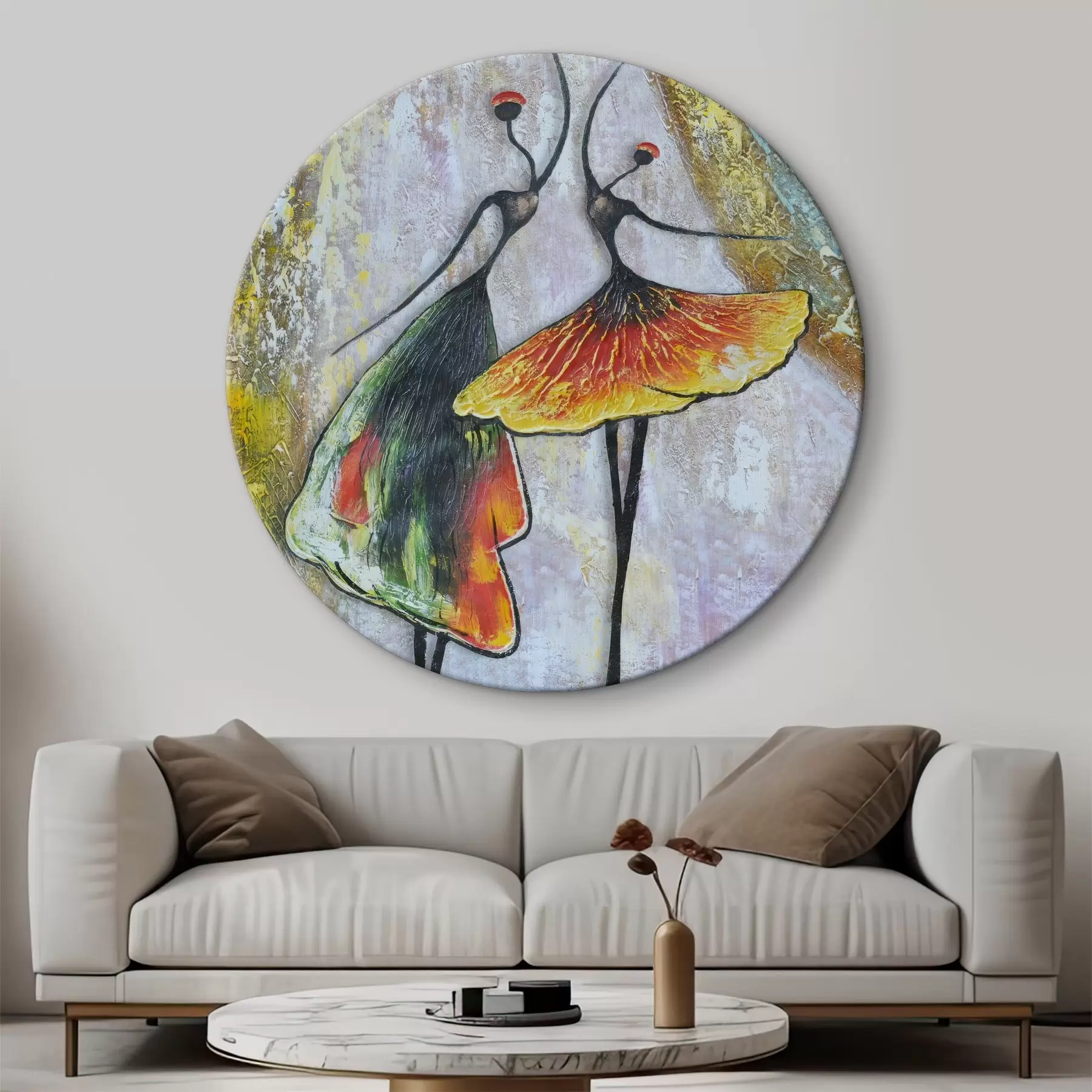 Tableau Abstraction, ballerines r01740