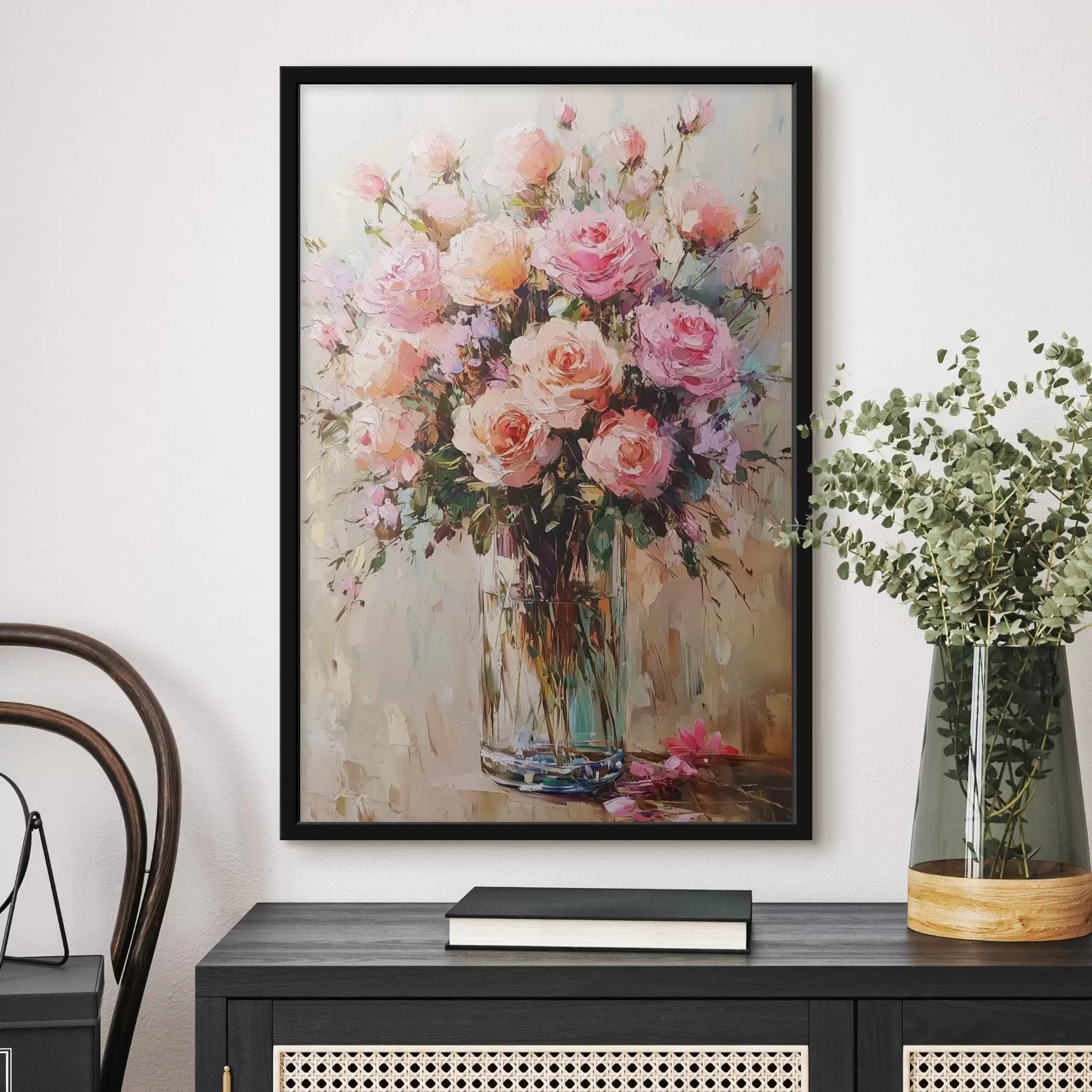 Papier peint Bouquet de fleurs, dans le style de la peinture à l'huile f41754