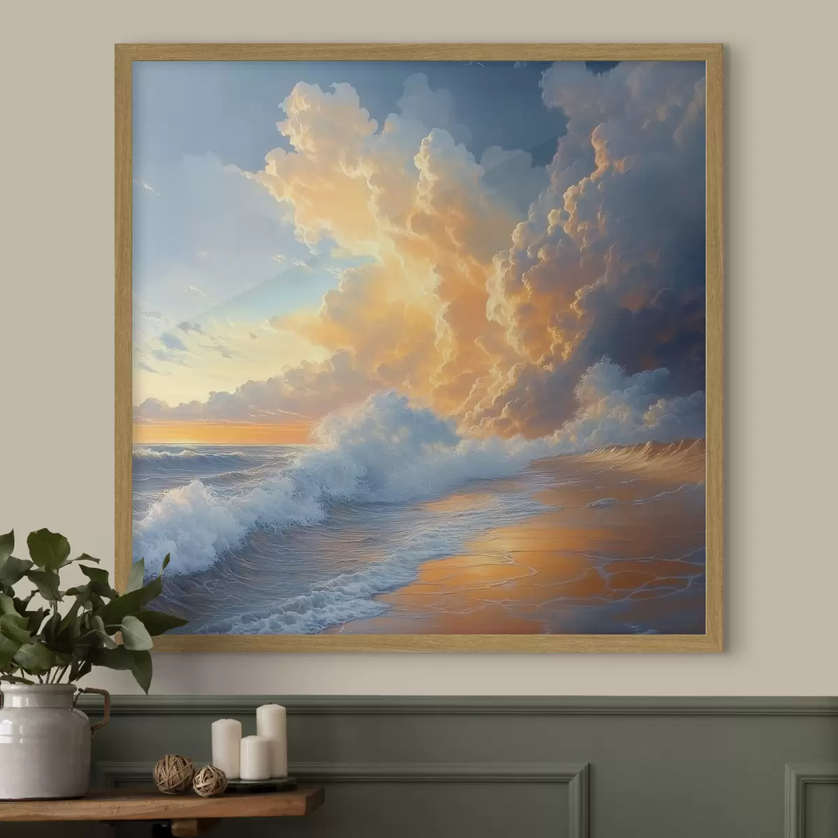 Poster Aube sur la mer f41757