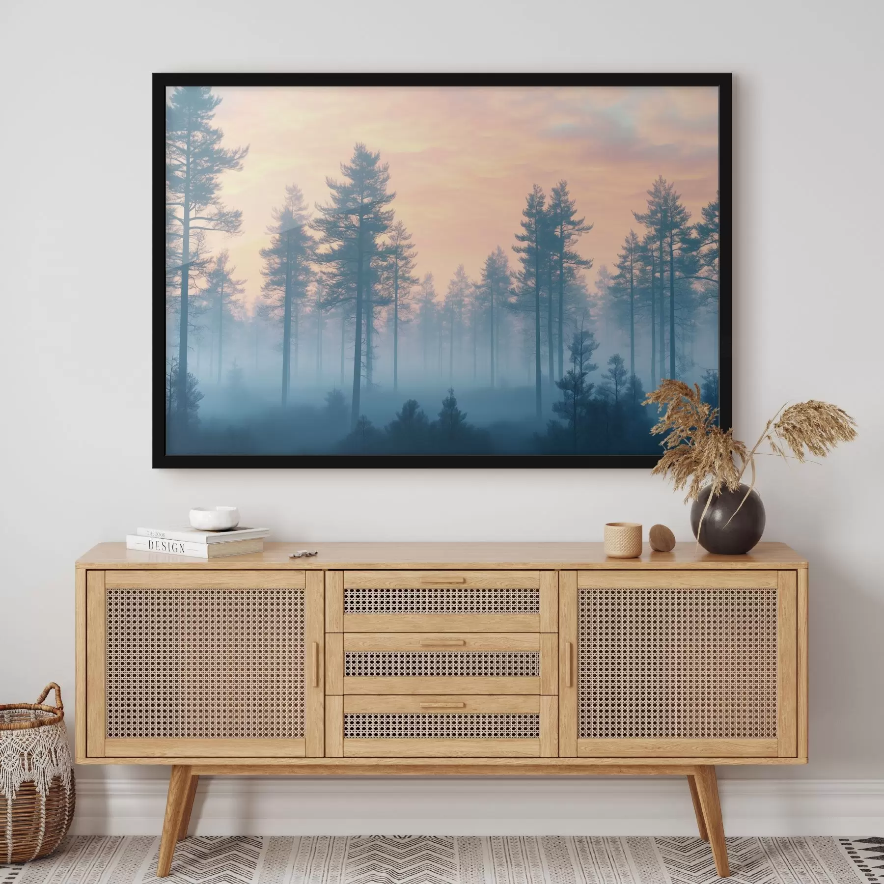 Papier peint Forêt brumeuse au matin f41832