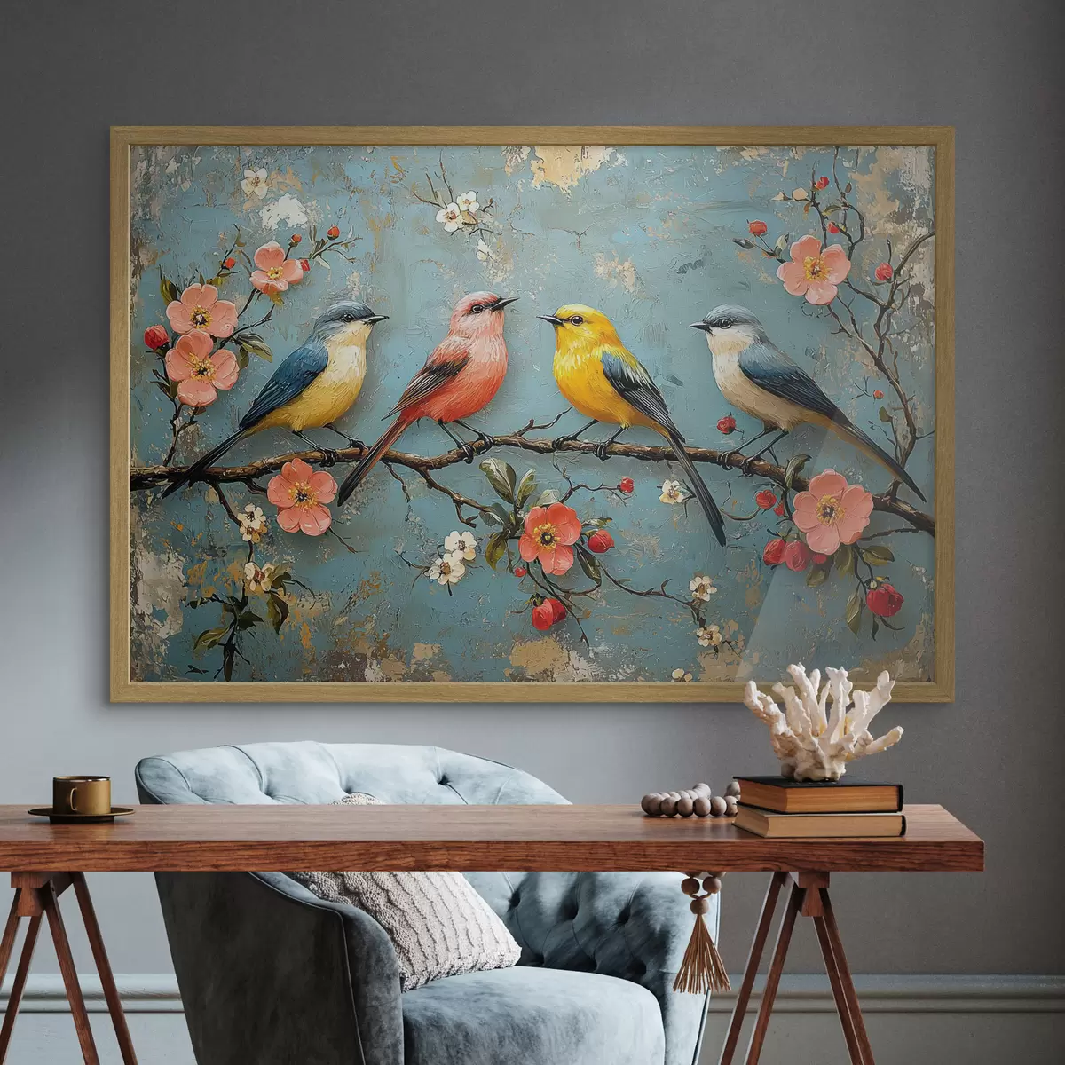 Poster Oiseaux et promesse f41834