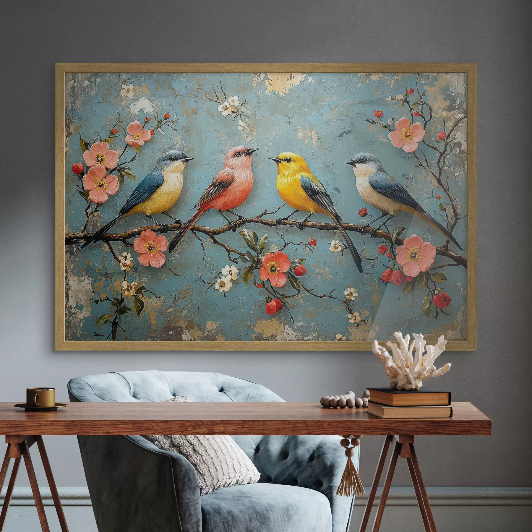 Papier peint Oiseaux et promesse f41834