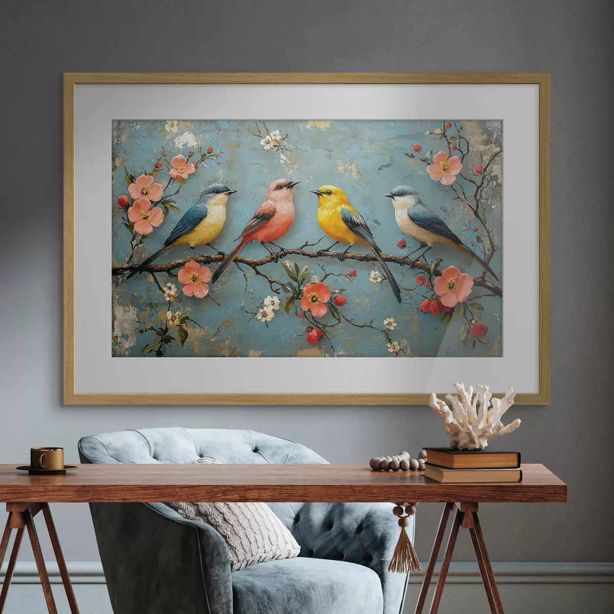 Poster Oiseaux et promesse f41834
