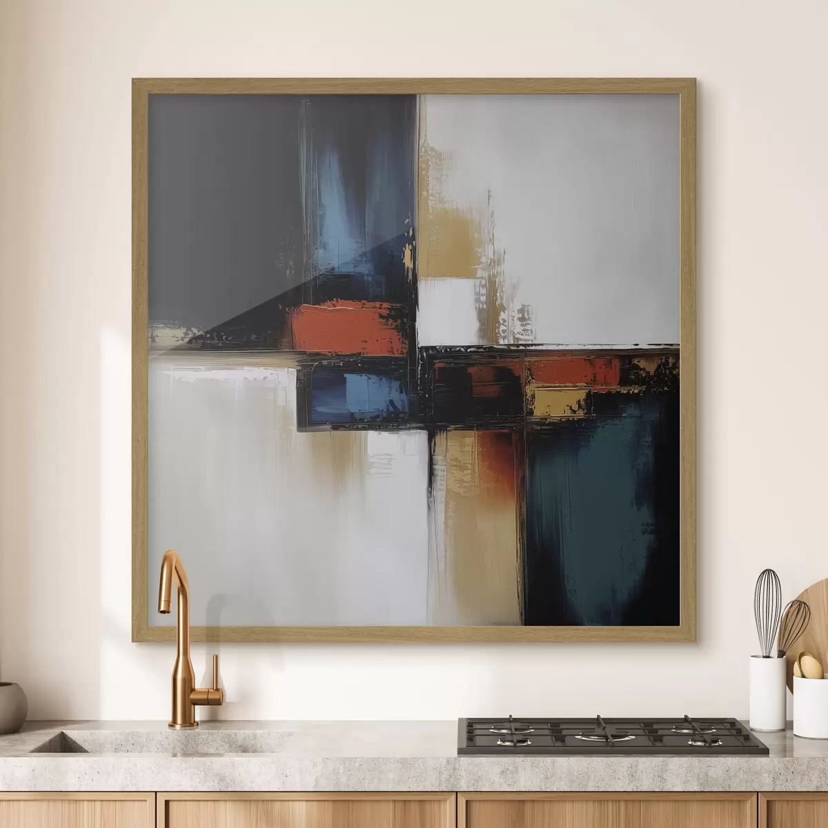 Poster Abstraction multicolore f41650