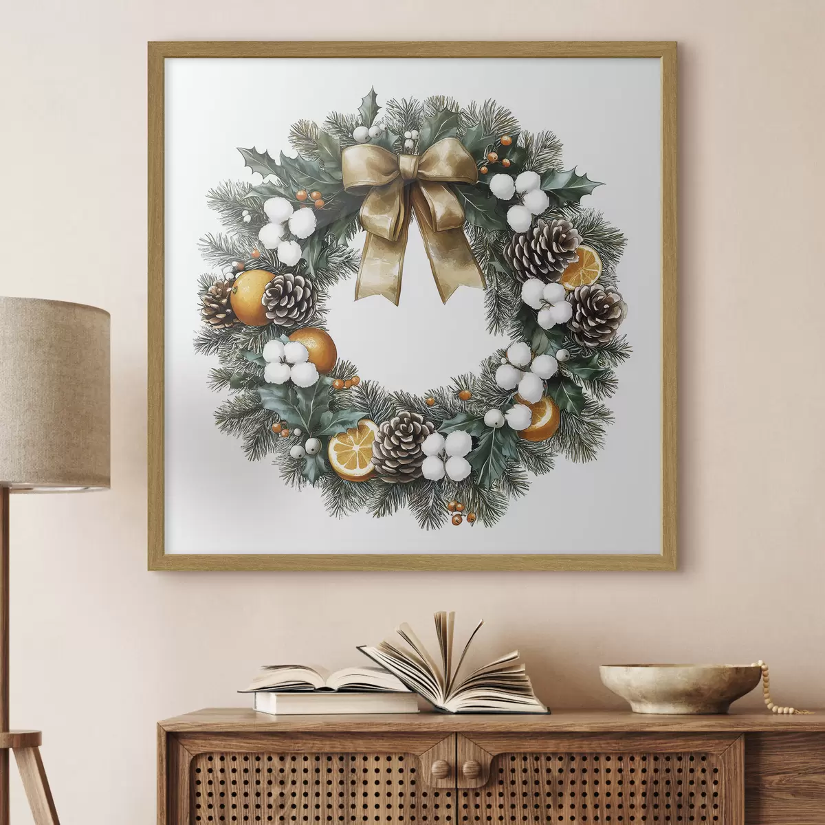 Poster Couronne d’un Noël chaleureux f41962