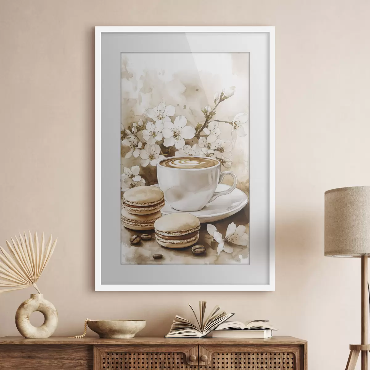 Poster Café et macarons f41965
