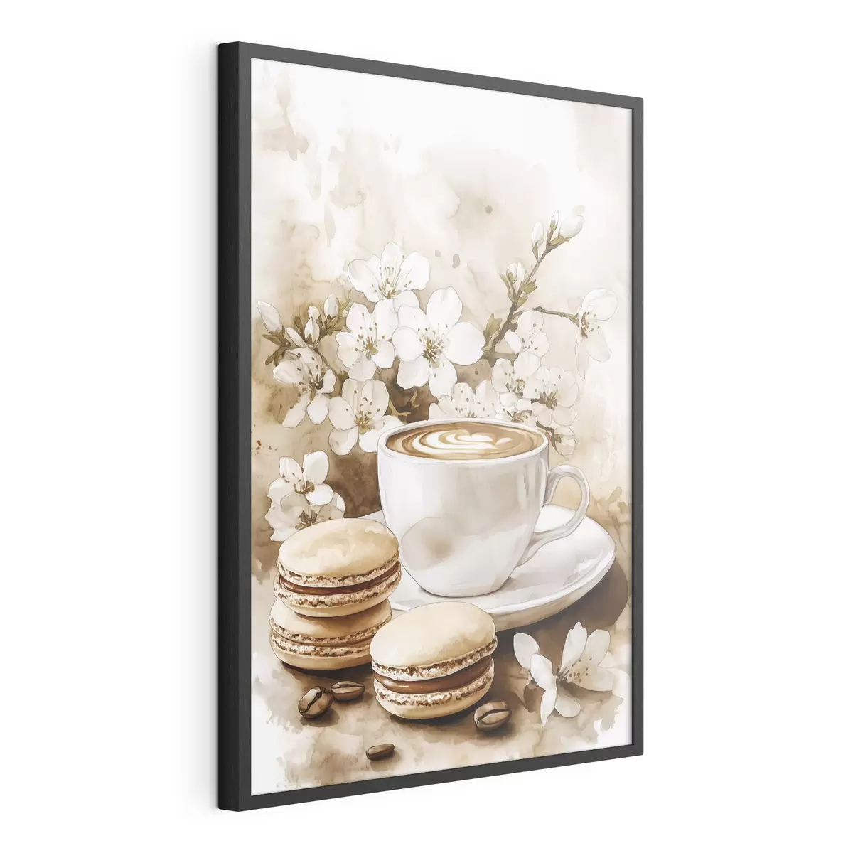 Poster Café et macarons f41965