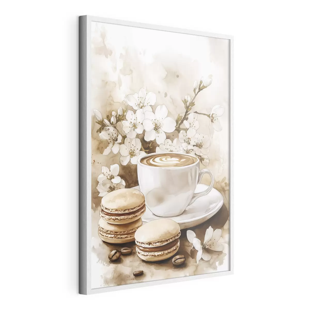 Poster Café et macarons f41965