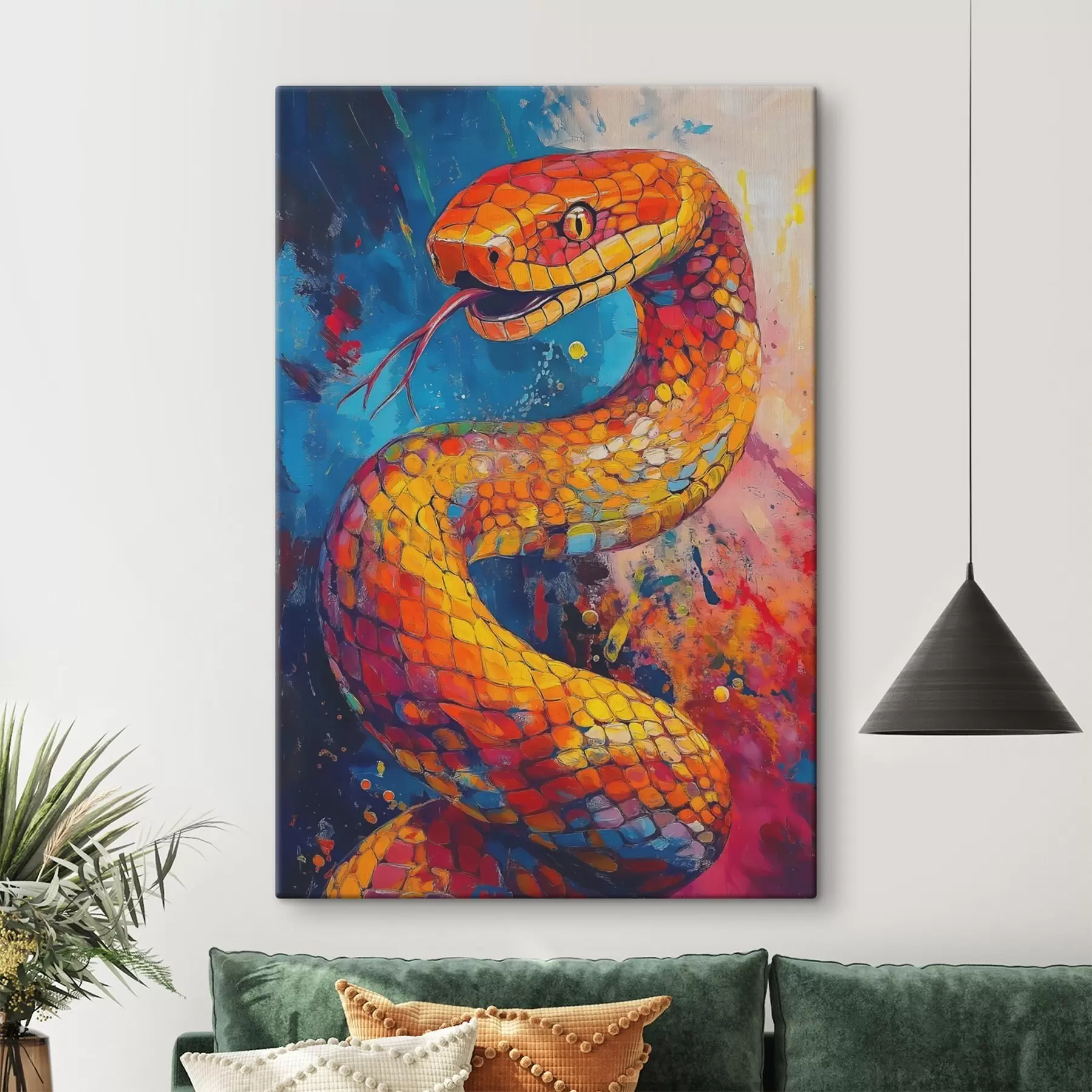 Tableau Serpent coloré s41925