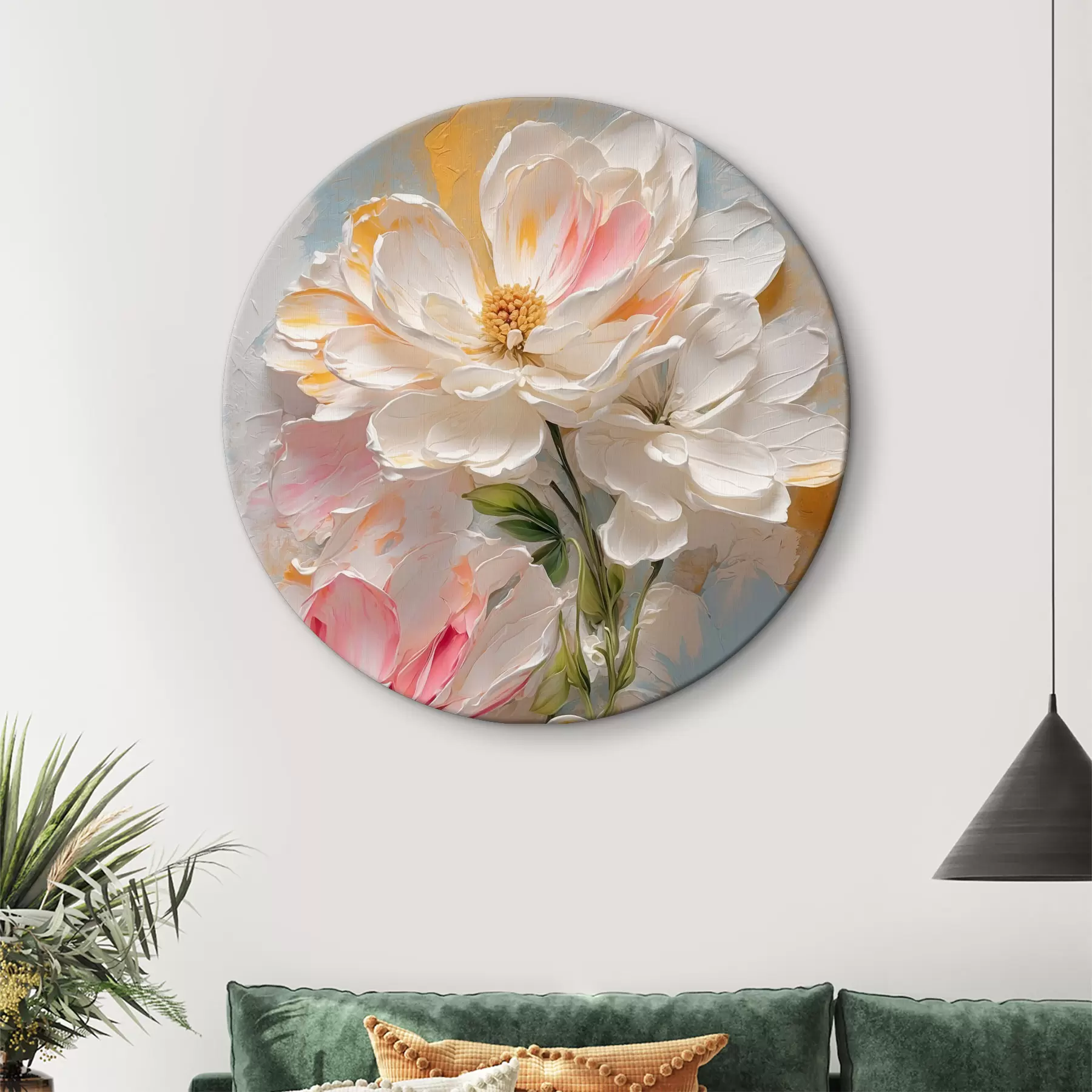 Tableau Fleurs abstraites sur fond abstrait r39866