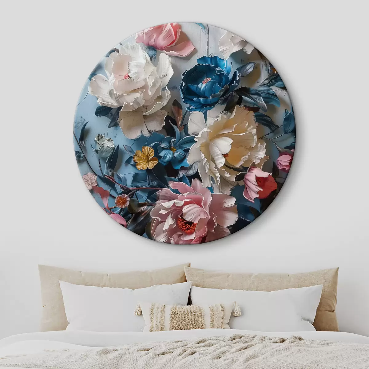 Tableaux rondes Fleurs r39046