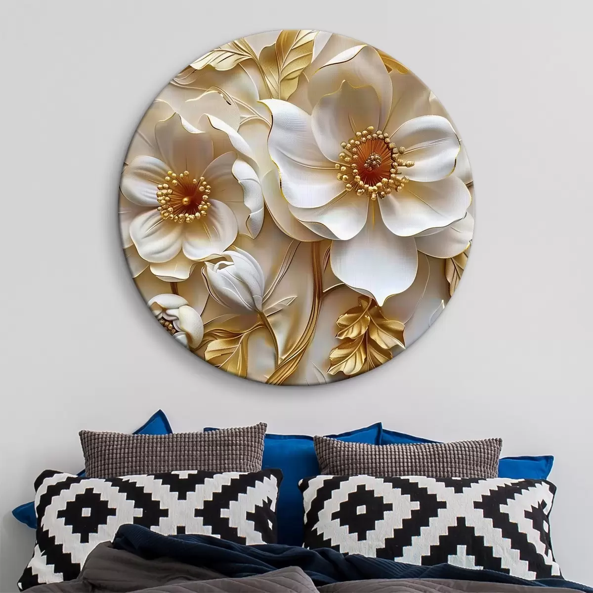 Tableaux rondes Fleurs r39349