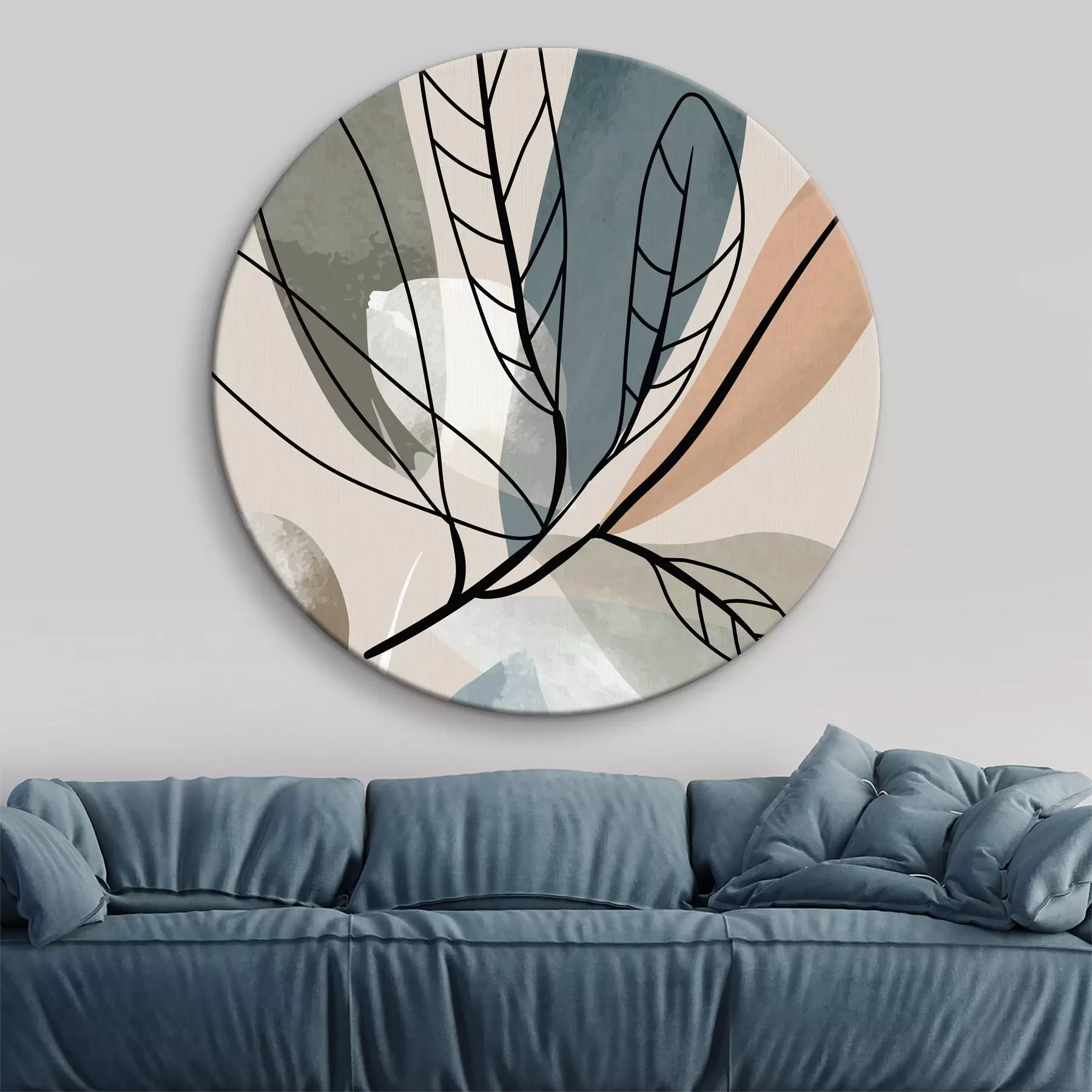 Tableau Feuilles d'aquarelle dans un style bohème r37053