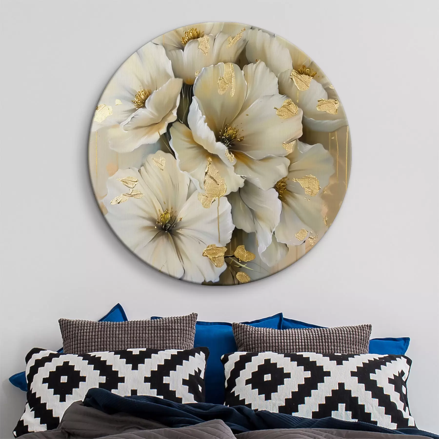 Tableau fleurs blanches r39555