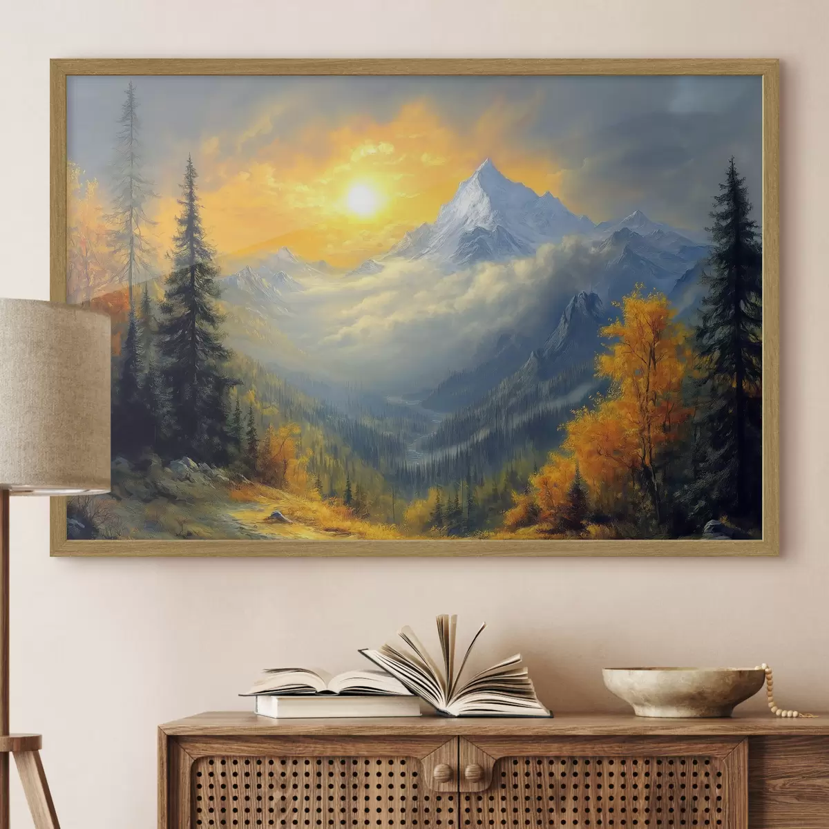 Poster Montagnes et instant f42006
