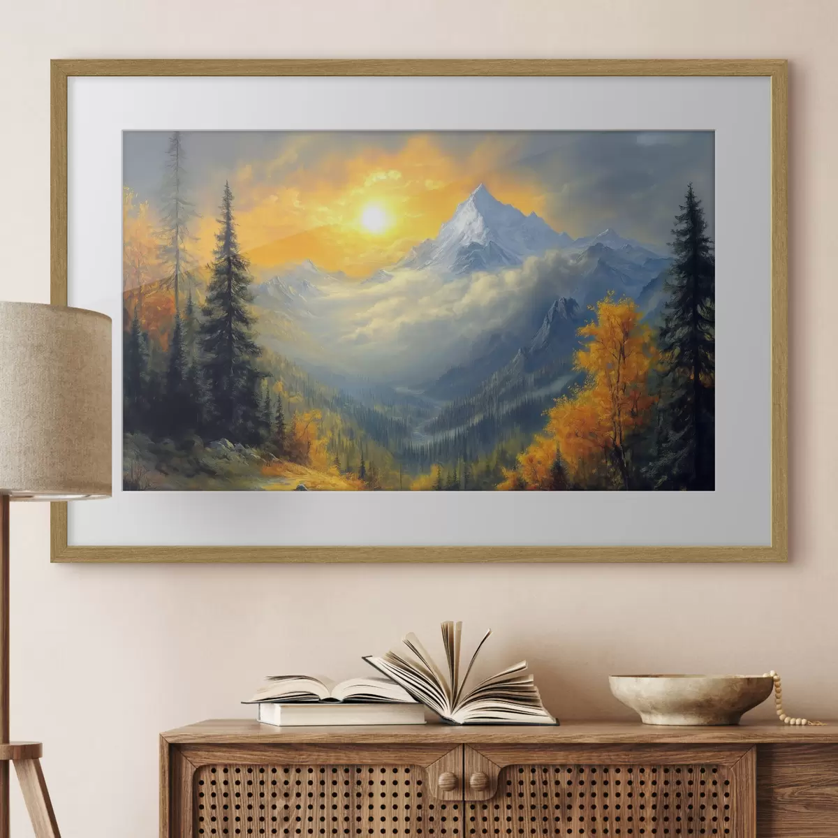 Poster Montagnes et instant f42006