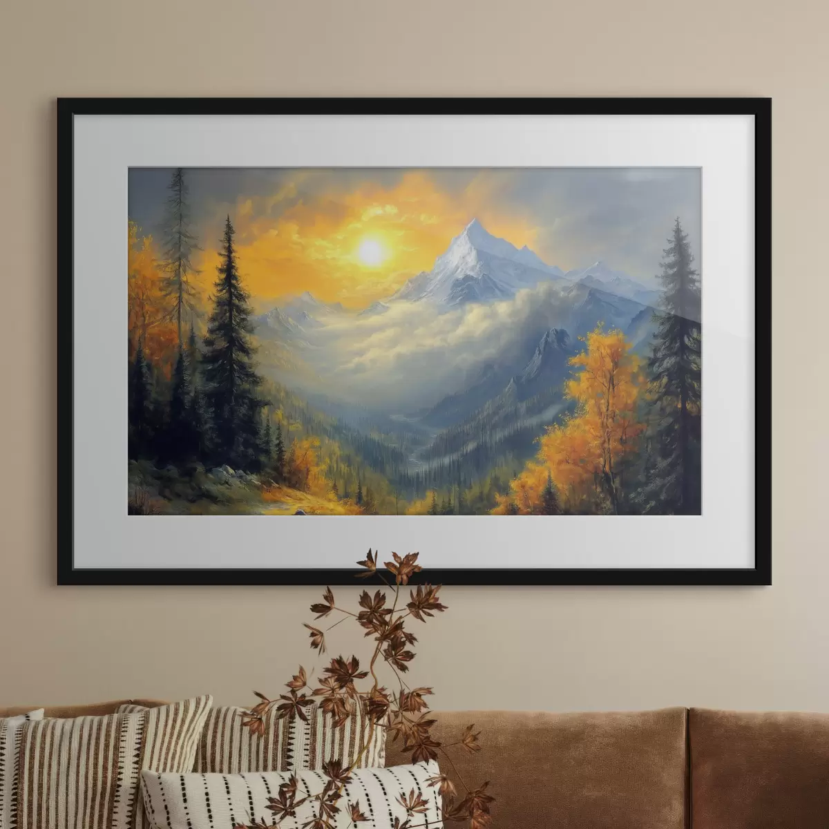 Poster Montagnes et instant f42006