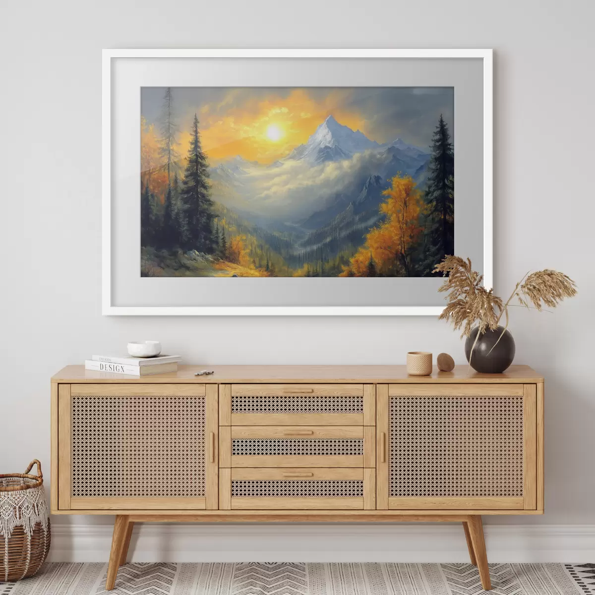 Poster Montagnes et instant f42006