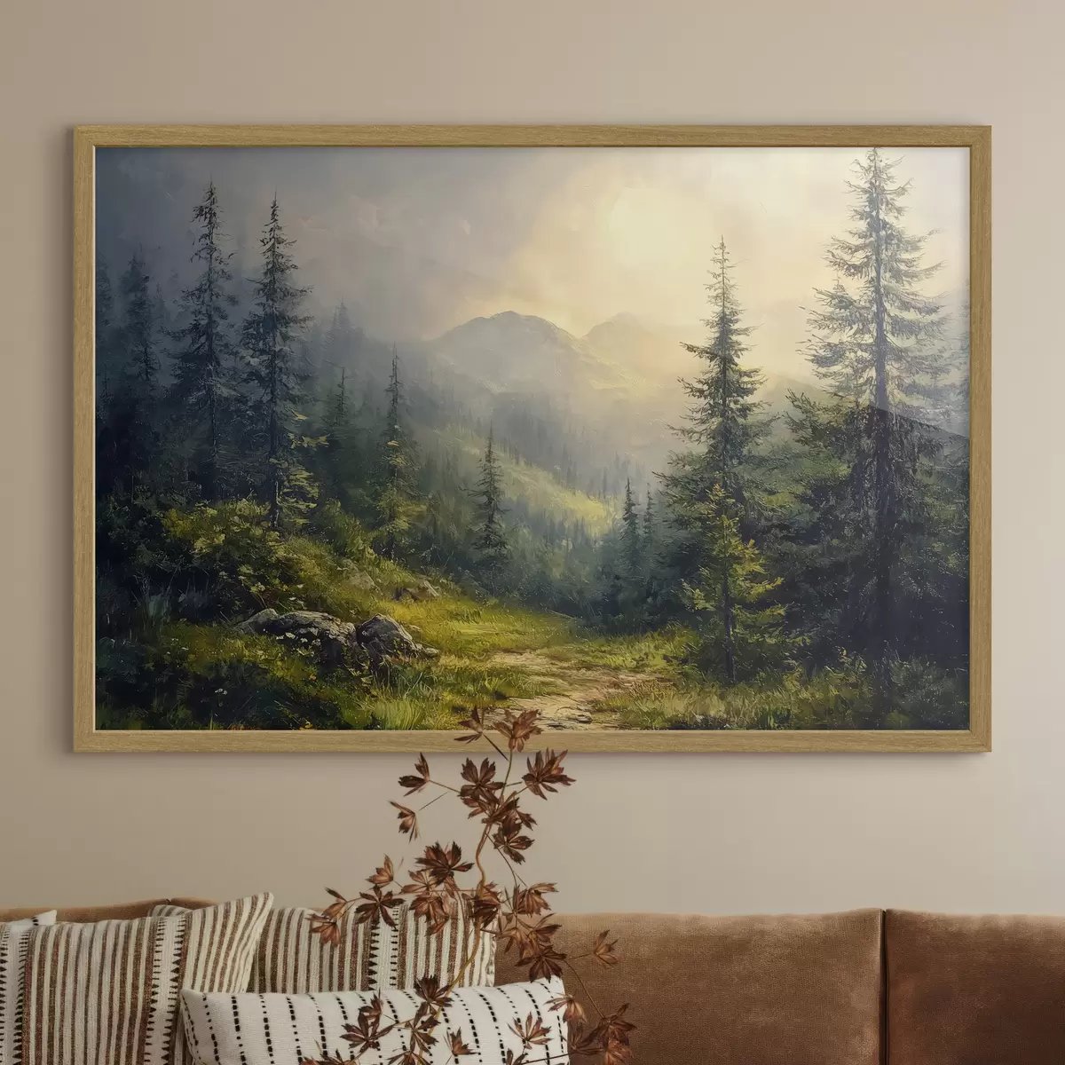 Poster Vallée boisée f42019