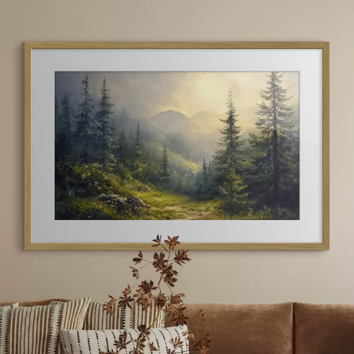 Poster Vallée boisée f42019