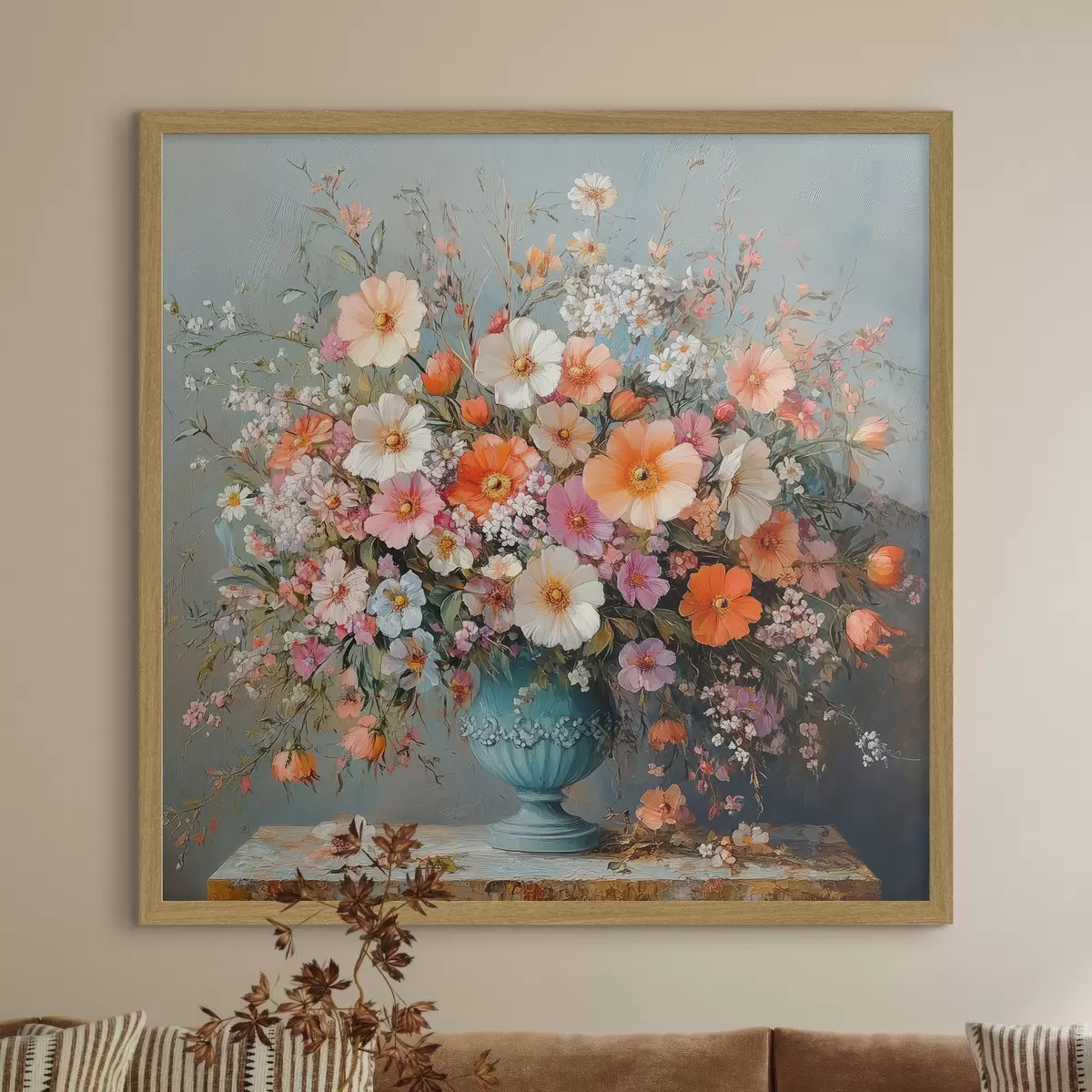 Poster fleurs sauvages brillantes dans un vase f42022