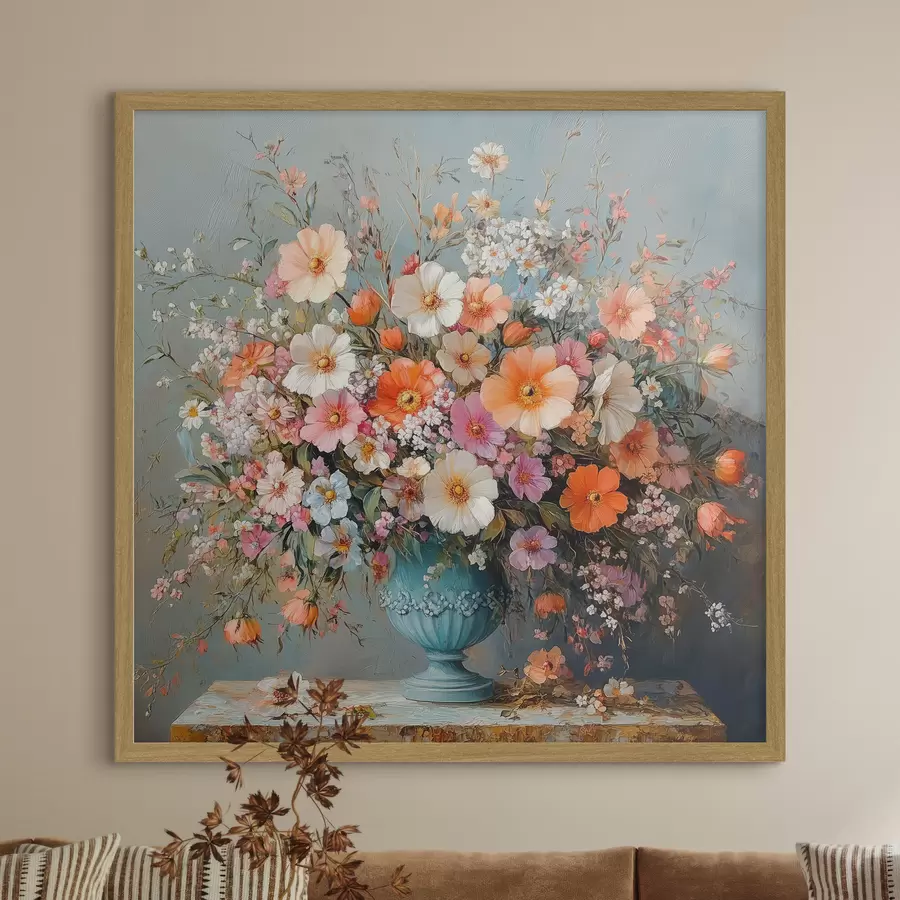 Papier peint fleurs sauvages brillantes dans un vase f42022