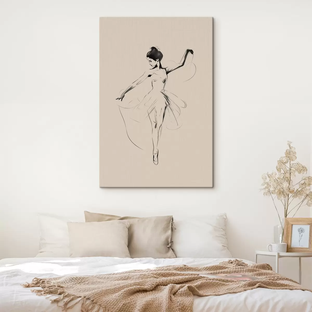 Tableau Fille dansant le minimalisme s42029