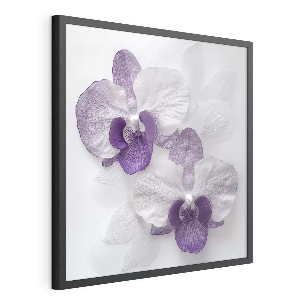 Poster Élégantes orchidées violettes à la texture délicate f42043