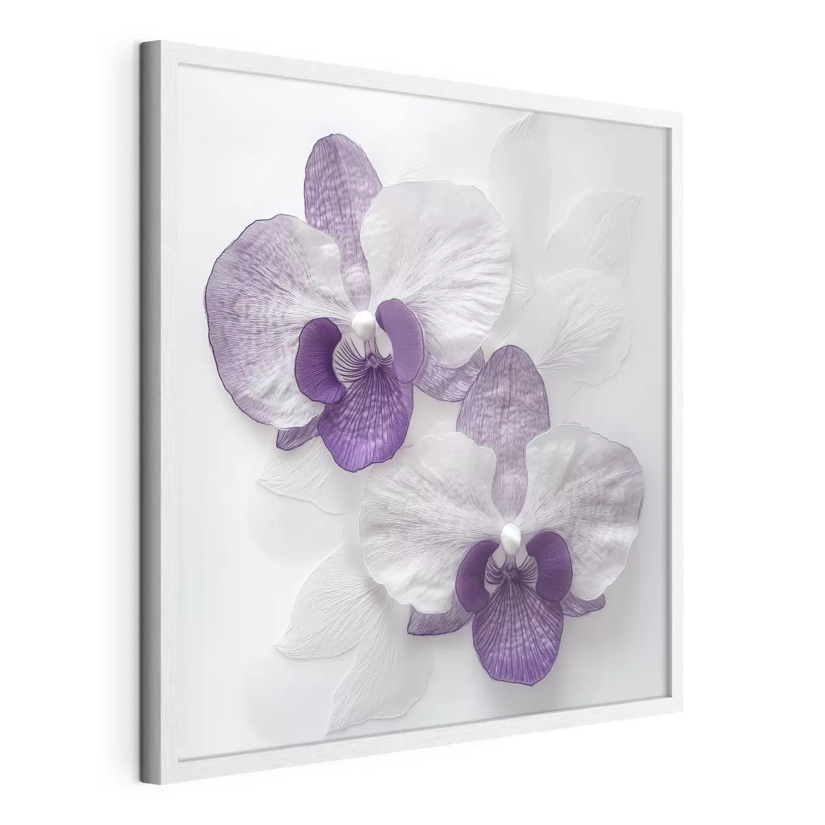 Poster Élégantes orchidées violettes à la texture délicate f42043