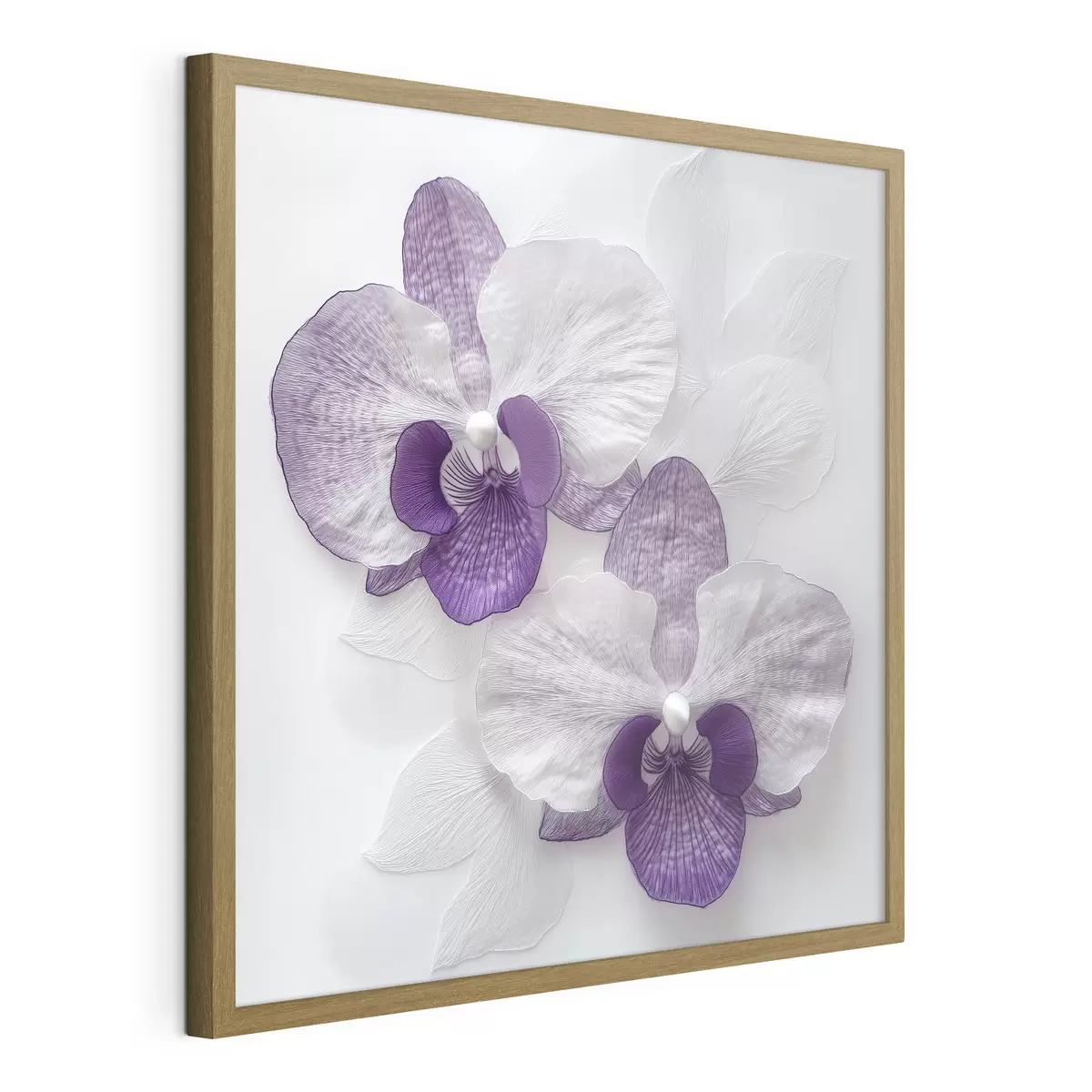 Poster Élégantes orchidées violettes à la texture délicate f42043