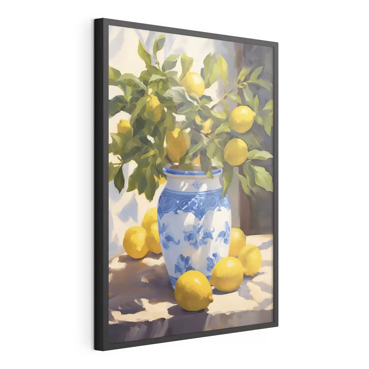Poster Vase et citrons f41790